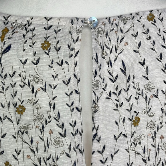 Rachel  Zoe 100% Linen Floral A Line Shift Dress. Size Large. - Picture 8 of 11